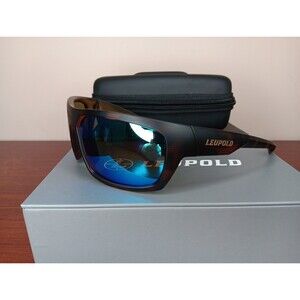 Leupold Packout Polarized Sunglasses Matte Tortoise Frame Blue Mirror Lens NIB